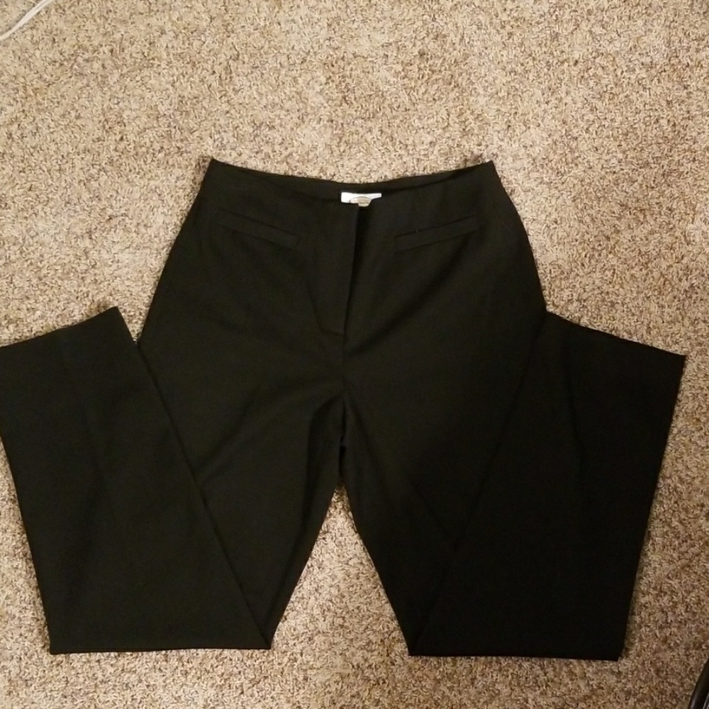 Talbots bi-stretch black slim pants